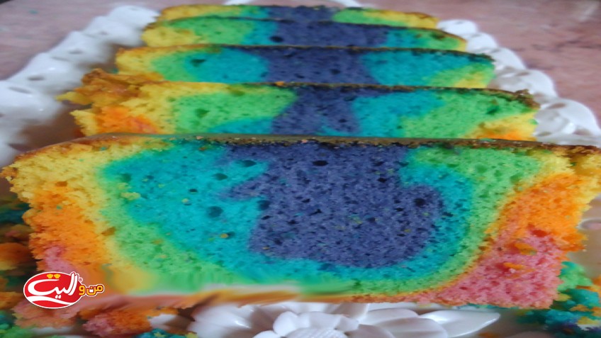 کیک رنگین‌ كمانی