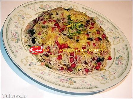 انار پلو غذای مخصوص