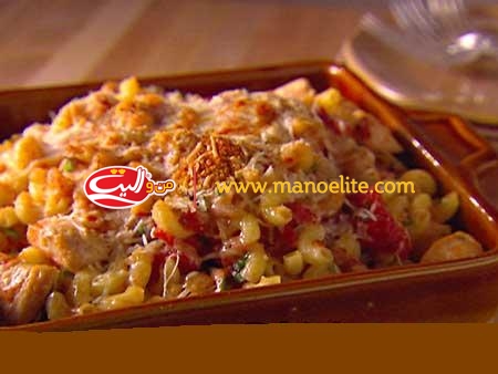 مرغ تنوری و پاستا