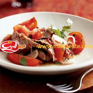 سالاد گوشت تند