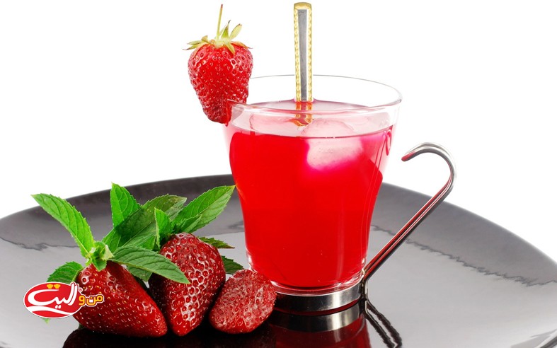شربت توت‌فرنگی