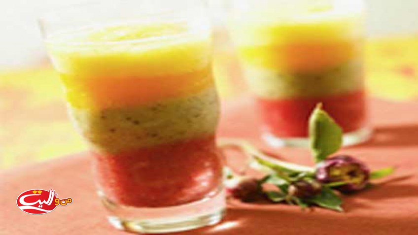آبمیوه میکس چند رنگ