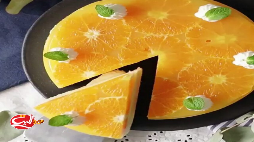 Orange mousse cake