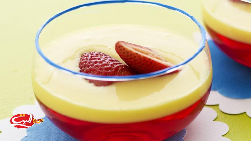 jelly custard desser