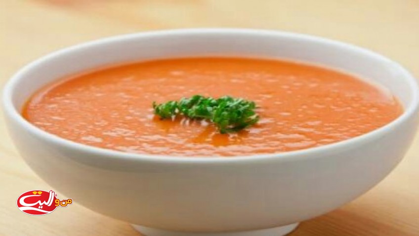 سوپ گوجه و قارچ