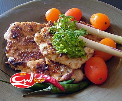 مرغ سرخ شده فلفلی