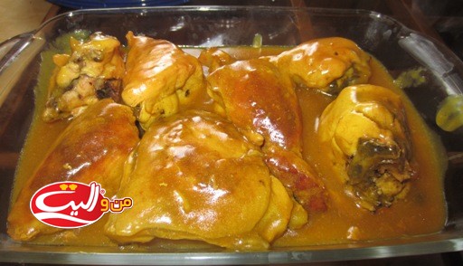 مرغ با سس پرتقال