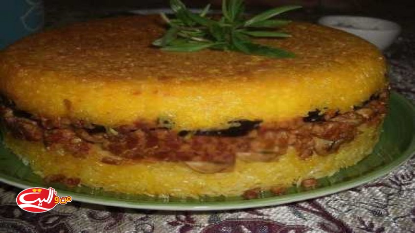 ته‌چین مرغ و بادمجان