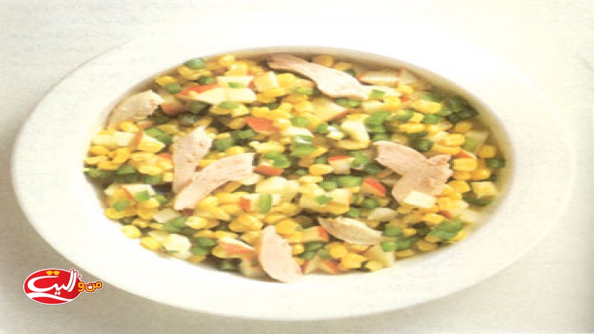 سالاد ذرت با مرغ