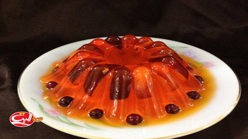 دسر ژله با ميوه