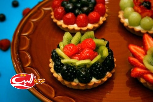 تارت خامه با ميوه