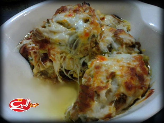 گراتن مرغ و بادنجان