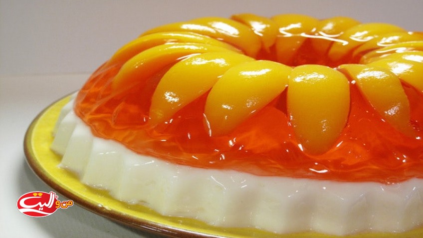 ژله دو رنگ قالبی
